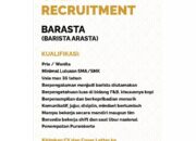 Lowongan Kerja Barista Kopi Arasta Purwokerto