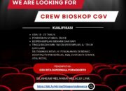 Lowongan Kerja Crew Bioskop CGV SHIPPER PURWOKERTO