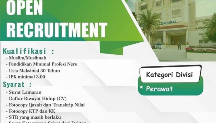 Lowongan Kerja Perawat Rumah Sakit Umum Amanah Sumpiuh Purwokerto