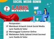 Lowongan Kerja Social Media Admin Laris Textile Purwokerto
